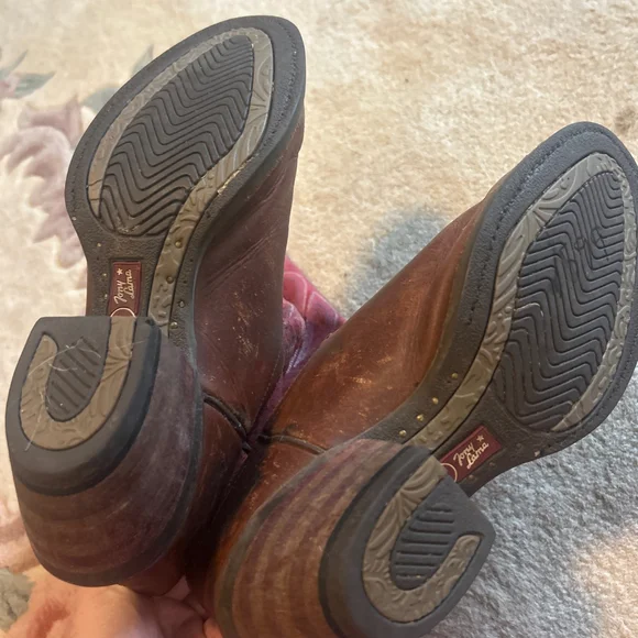 TONY LAMA 3R BUCKAROO KNEE HIGH COWGIRL BOOTS size 8.5 - Picture 3 of 4